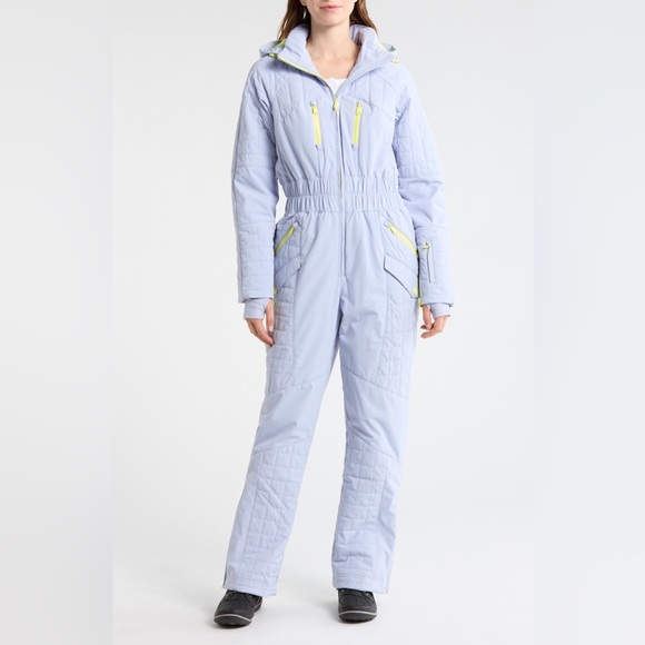 Free People All Prepped Quilted Waterproof Snowsuit with Removable Hood - Picture 2 of 12